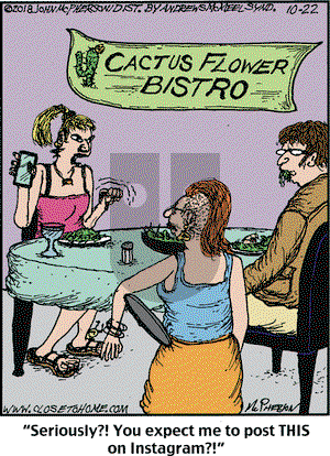 Close to Home on Monday October 22, 2018 Comic Strip