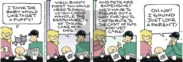 Thatababy on Wednesday March 7, 2018 Comic Strip