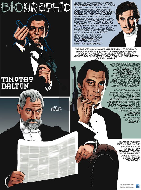 Biographic on Sunday June 22, 2014 Comic Strip