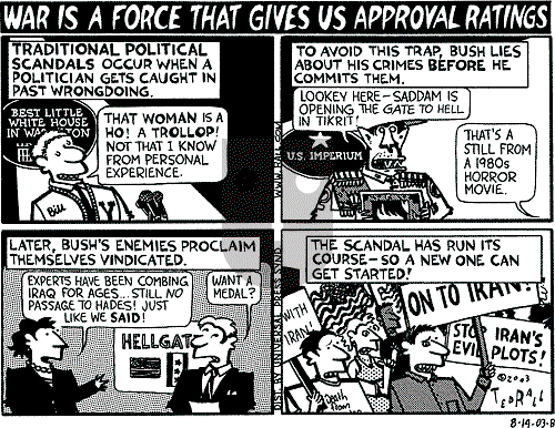 Ted Rall on Saturday August 16, 2003 Comic Strip