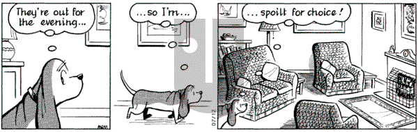 Fred Basset on Monday July 12, 2004 Comic Strip