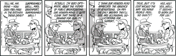 Doonesbury on Thursday December 9, 1976 Comic Strip