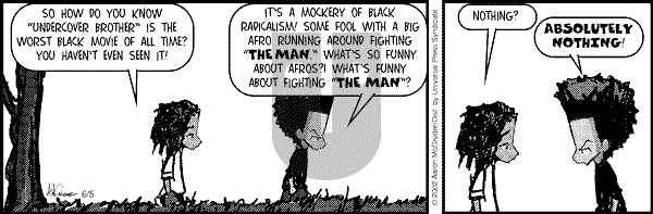 The Boondocks on Wednesday March 19, 2025 Comic Strip