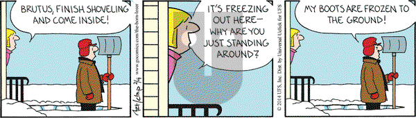 The Born Loser on Tuesday February 4, 2014 Comic Strip