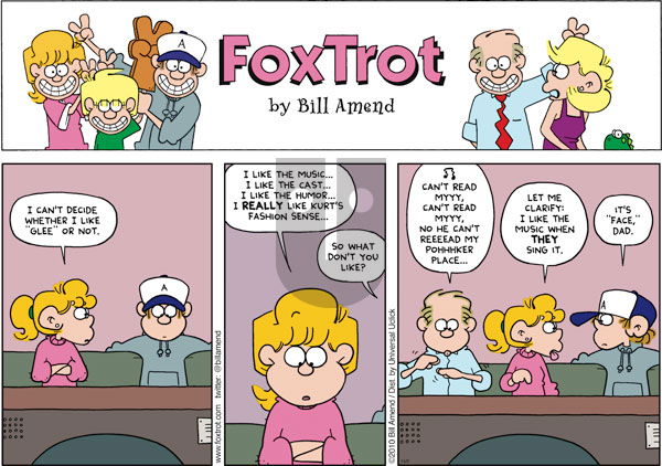 FoxTrot on Sunday November 7, 2010 Comic Strip