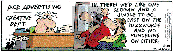 Frank and Ernest on Saturday June 26, 2004 Comic Strip