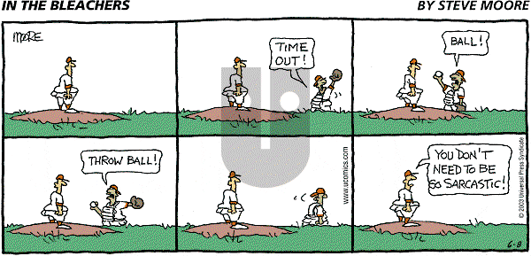 In the Bleachers - Sunday June 8, 2003 Comic Strip