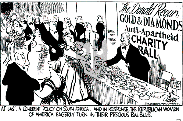 Pat Oliphant - Tuesday July 22, 1986 Comic Strip