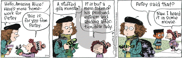 Cul de Sac - Friday February 14, 2025 Comic Strip