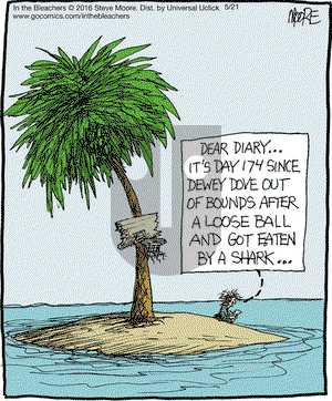 In the Bleachers on Saturday May 21, 2016 Comic Strip