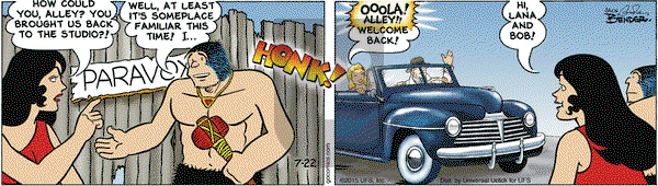 Alley Oop on Wednesday July 22, 2015 Comic Strip