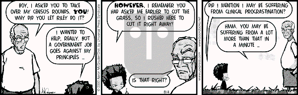 The Boondocks on Friday March 7, 2008 Comic Strip