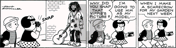 Nancy on Monday March 31, 1969 Comic Strip