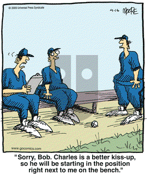 In the Bleachers on Thursday April 16, 2009 Comic Strip