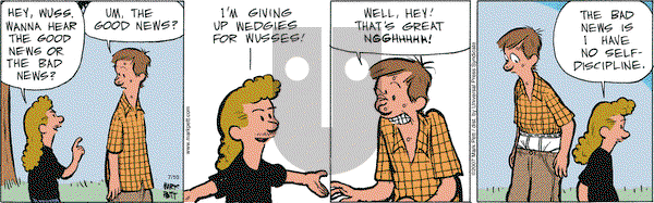 Lucky Cow on Wednesday July 25, 2007 Comic Strip