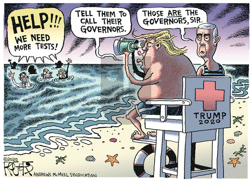 Rob Rogers on Thursday April 23, 2020 Comic Strip