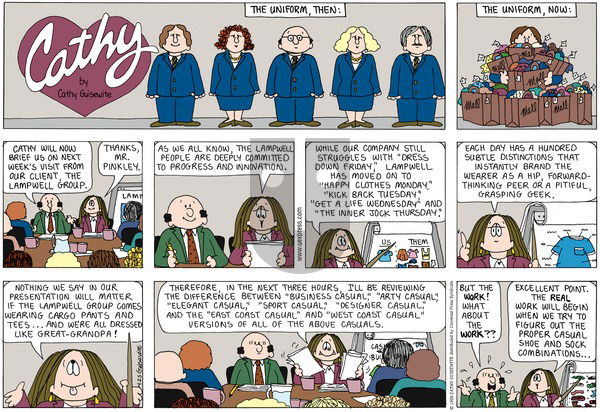 Cathy Classics on Sunday April 25, 1999 Comic Strip