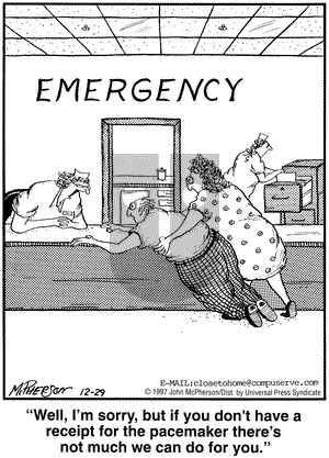 Close to Home on Monday December 29, 1997 Comic Strip
