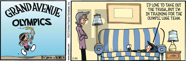 Grand Avenue on Wednesday February 24, 2010 Comic Strip