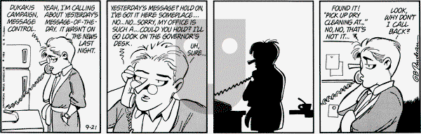Doonesbury on Wednesday September 21, 1988 Comic Strip