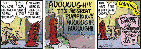 DeFlocked on Friday October 31, 2014 Comic Strip