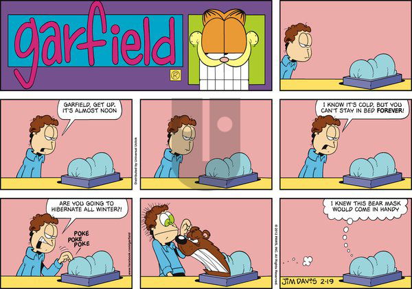 Garfield on Sunday February 19, 2012 Comic Strip