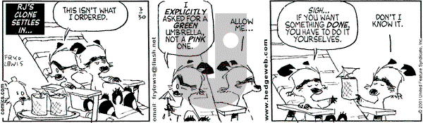 Over the Hedge on Friday March 30, 2001 Comic Strip