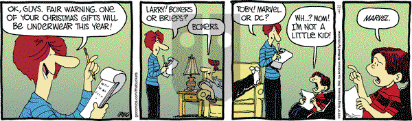 The Buckets on Saturday December 9, 2017 Comic Strip