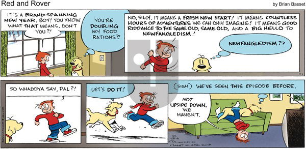 Red and Rover on Sunday January 3, 2016 Comic Strip