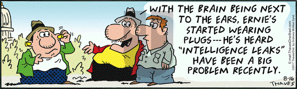 Frank and Ernest on Wednesday August 16, 2017 Comic Strip