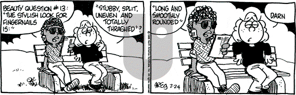 Luann on Wednesday February 24, 1988 Comic Strip