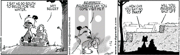 Over the Hedge on Friday October 11, 2002 Comic Strip