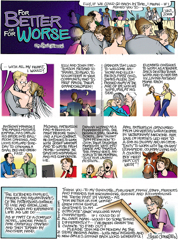 For Better or For Worse - Sunday August 31, 2008 Comic Strip