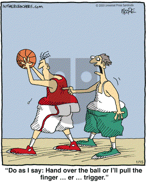 In the Bleachers on Monday January 15, 2007 Comic Strip