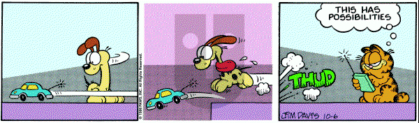 Garfield on Monday October 6, 1986 Comic Strip