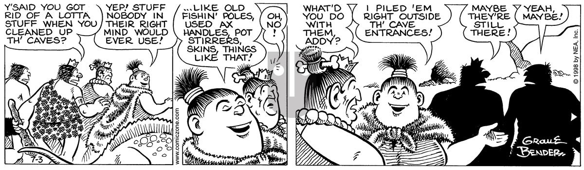 Alley Oop - Friday July 3, 1998 Comic Strip