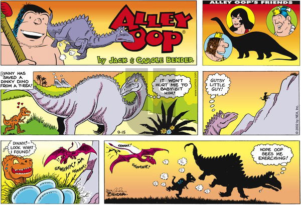 Alley Oop on Sunday September 15, 2002 Comic Strip