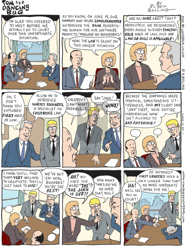 Tom the Dancing Bug on Saturday August 29, 2009 Comic Strip