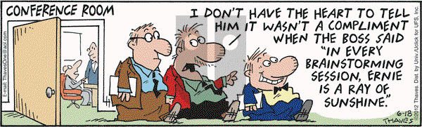 Frank and Ernest on Monday June 18, 2012 Comic Strip