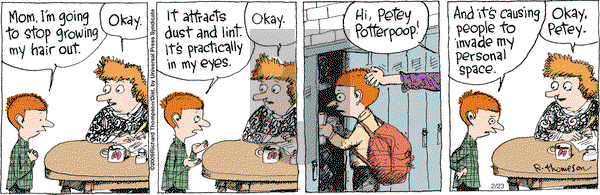 Cul de Sac on Monday February 23, 2009 Comic Strip