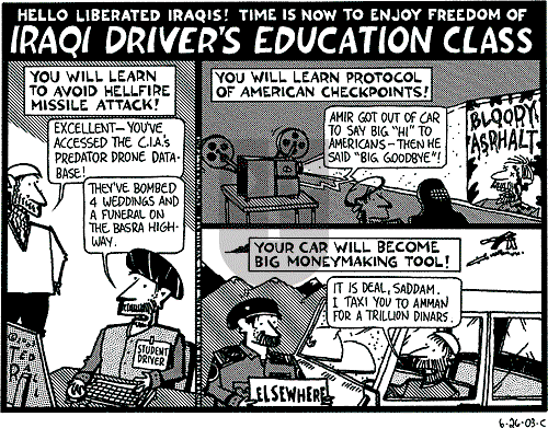 Ted Rall on Monday June 30, 2003 Comic Strip