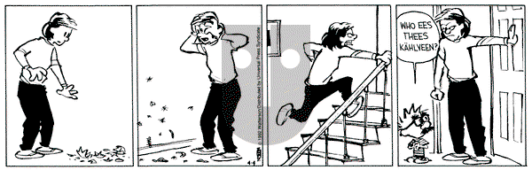 Calvin and Hobbes on Saturday April 4, 1992 Comic Strip
