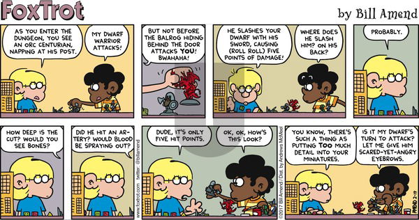 FoxTrot on Sunday February 19, 2017 Comic Strip