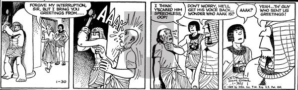 Alley Oop on Thursday January 30, 1969 Comic Strip