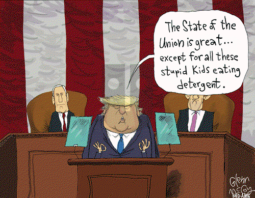 Glenn McCoy on Wednesday January 31, 2018 Comic Strip
