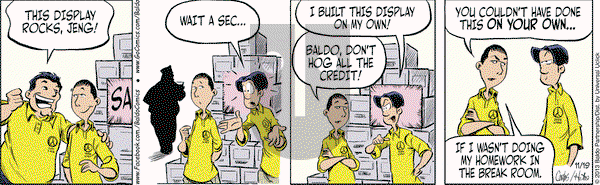 Baldo on Tuesday November 19, 2013 Comic Strip