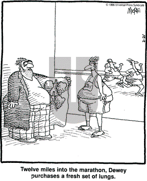 In the Bleachers on Thursday March 21, 1996 Comic Strip
