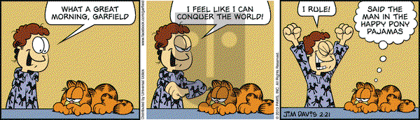 Garfield on Thursday February 21, 2013 Comic Strip