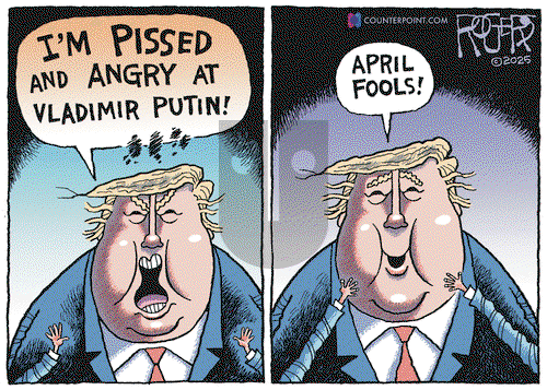 Rob Rogers on Thursday April 3, 2025 Comic Strip