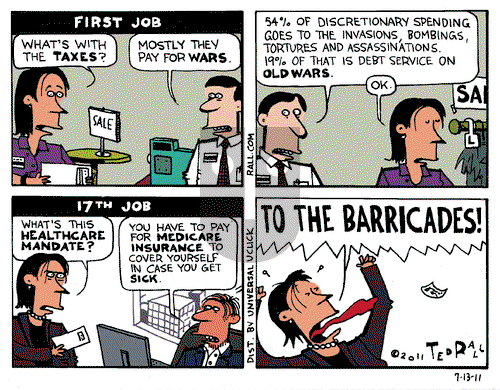 Ted Rall on Wednesday July 13, 2011 Comic Strip